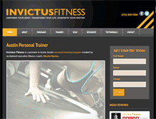 Tablet Screenshot of invictusfit.com